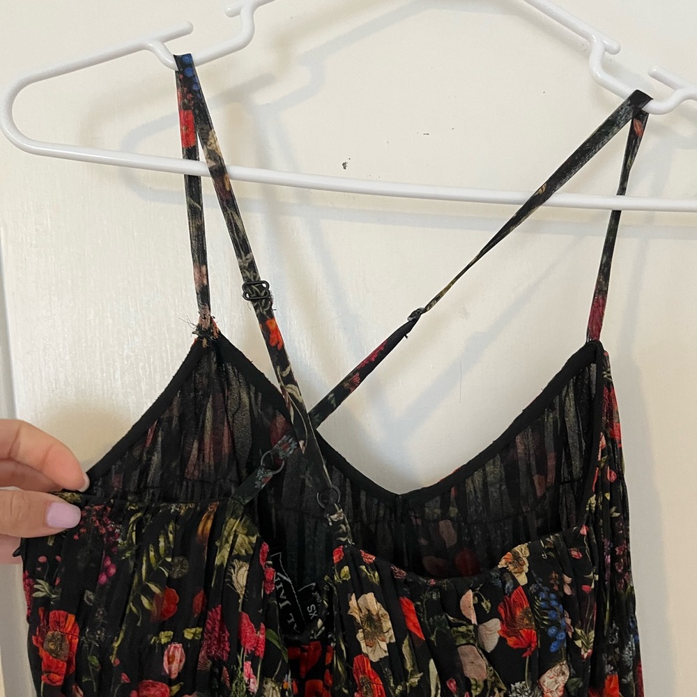 Payal Jain Black Floral Dress Size XS - Picture 5 of 8